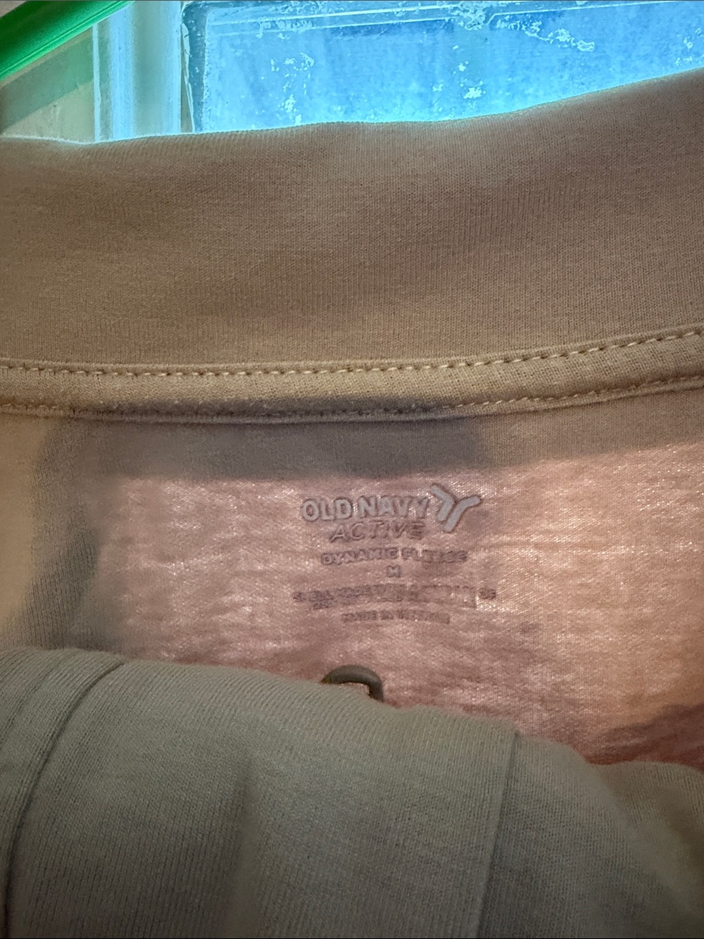 Womens Beige Half-Zip Pullover Jacket - Picture 5 of 6